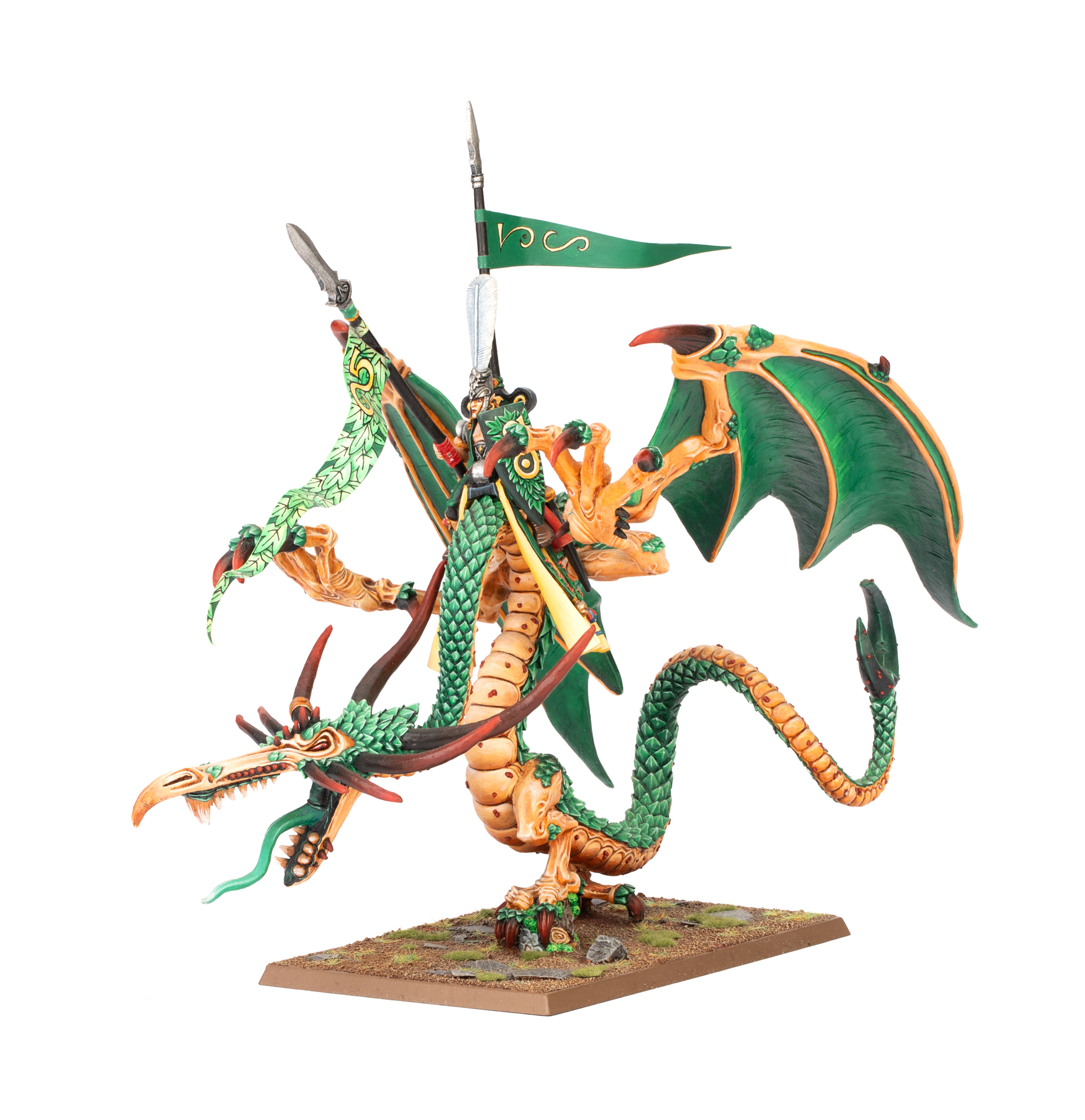 Wood Elf Noble on Forest Dragon