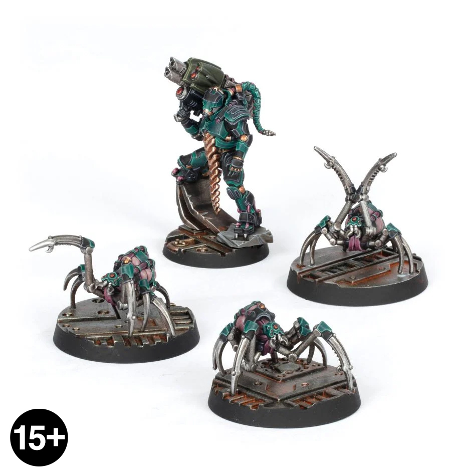 Van Saar Champion in Carapace Armour with Cyberachnids